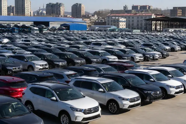 Vehicle exports from Suifenhe to Russia